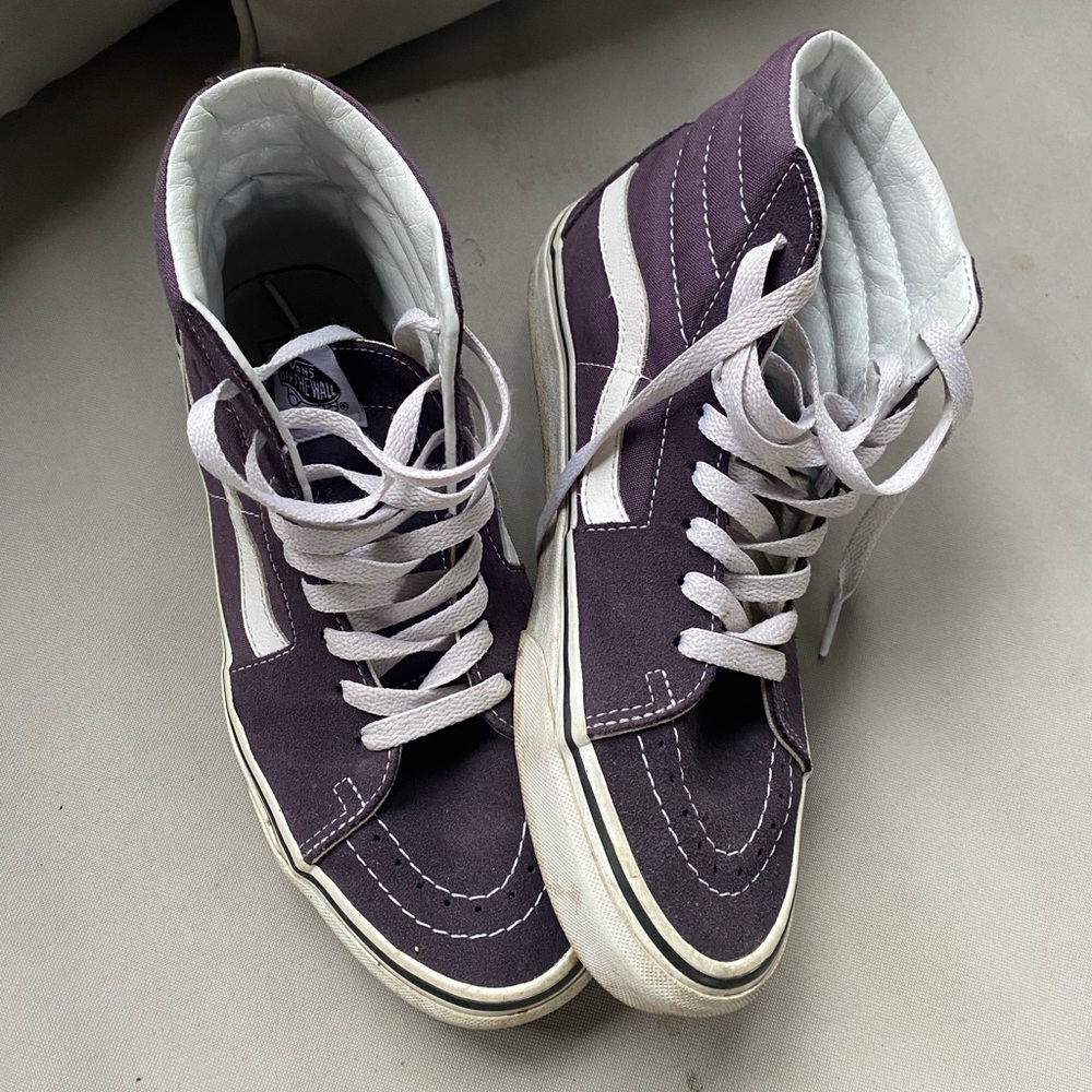 Purple Vans Hi Sk8